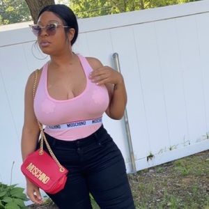 Authentic Red leather Moschino Bag!